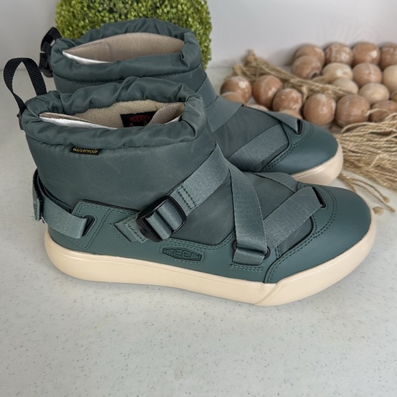 KEEN HOODZERRA WP Women's Boots 7 Dark Forest/Birch - Picture 4 of 12